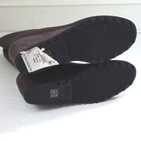Eileen Fisher Kasana Knit Brown Boots sz 7 - Picture 11 of 15